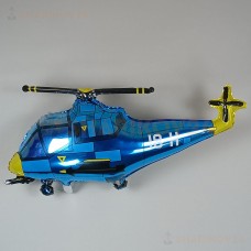 Шар (38''/97 см) Фигура, Вертолет, Синий
